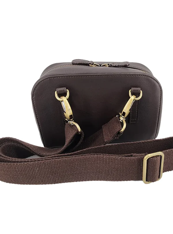 Alessia Bag Brown with Strap 1 Alessia Bag Brown with Strap 1