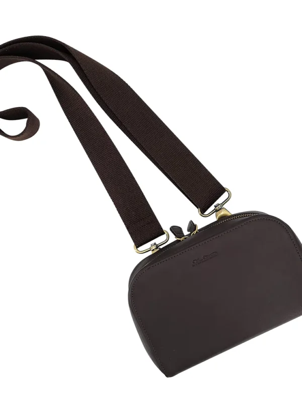 Alessia Bag Brown with Strap 2 Alessia Bag Brown with Strap 2