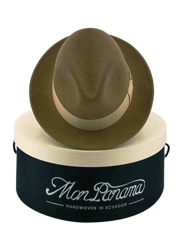 MonPanama-Hat-Danny-Khaki-with hat-Box