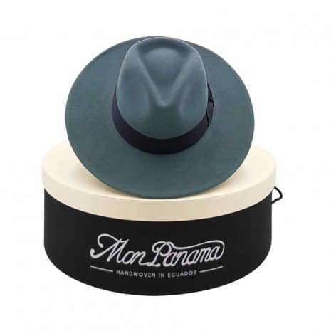 MonPanama Hat - Frank blue - with box - for web