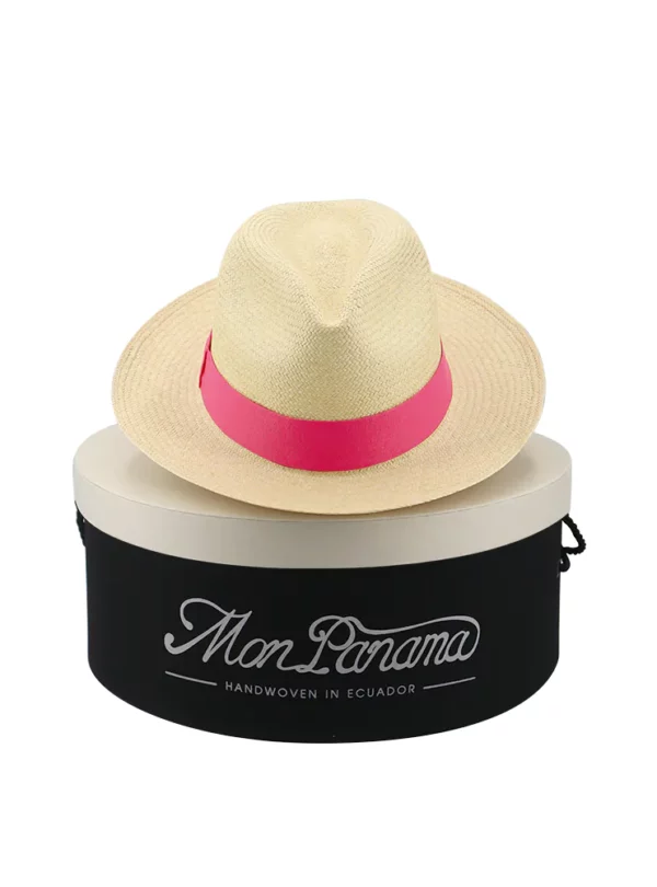MonPanama Hat-Me Fedora Pink copy