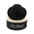 MonPanama Hat – Rob black – front with hatbox