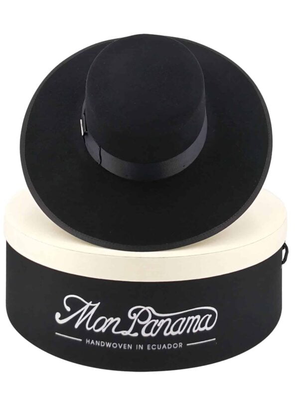 MonPanama Hat - lucy black - with hatbox