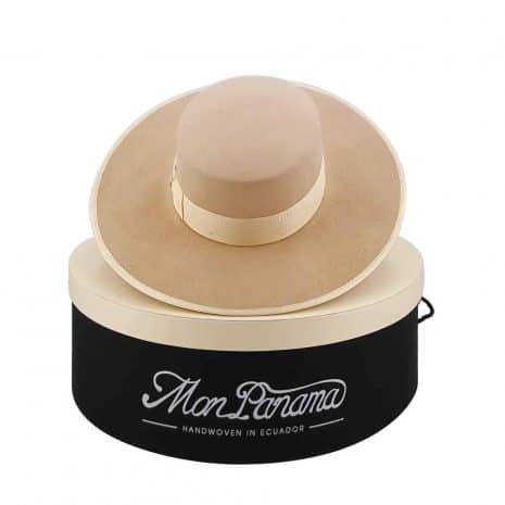 MonPanama Hat - lucy cream - with hatbox